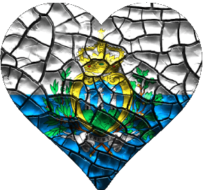 Heart San Marino Europe Flags 
