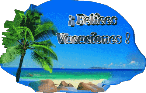 17 Fondo transparente Felices Vacaciones Español Mensajes 
