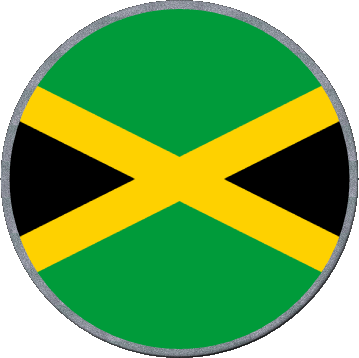 Rond Jamaïque Amériques Drapeaux 