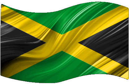 Rectangle Jamaica America Flags 