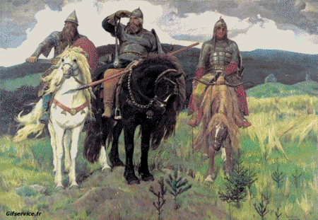 Viktor Vasnetsov-Viktor Vasnetsov ricreazioni d'arte covid contenimento sfida 2 Vari dipinti Morphing - Sembra Umorismo -  Fun 