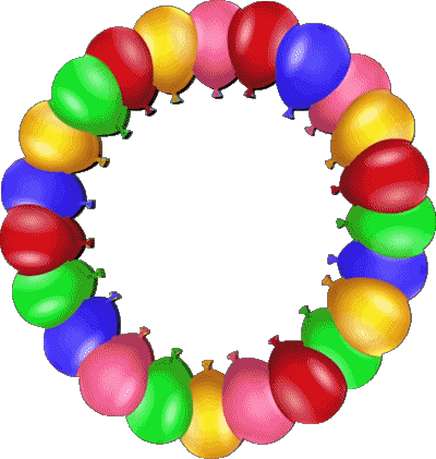 008 Globos - Confeti Feliz Cumpleaños Spanisch Nachrichten 