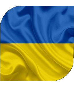 Carré Ukraine Europe Drapeaux 