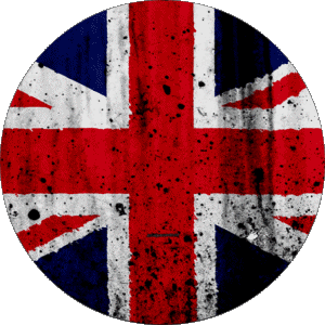 Round UK Europe Flags 