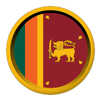 Round - Rings Sri Lanka Asia Flags 
