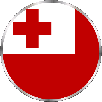 Runde Tonga Ozeanien Fahnen 