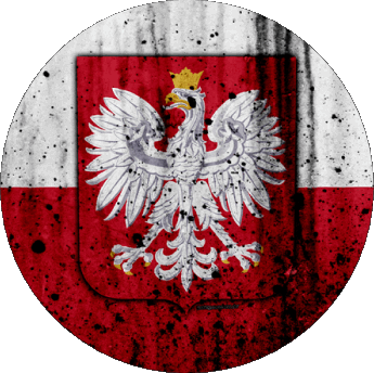 Round Poland Europe Flags 