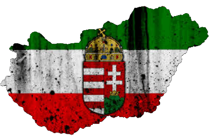 Carta Geografica Ungheria Europa Bandiere 