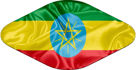 Oval 02 Ethiopia Africa Flags 