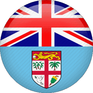 Round Fiji Oceania Flags 
