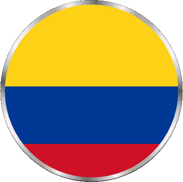 Rond Colombia America Bandiere 
