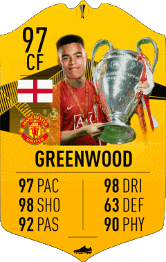 Mason Greenwood Inghilterra F I F A - Giocatori carte Videogiochi Multimedia 