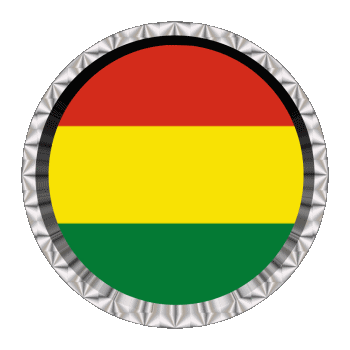 Rond - Anneaux Bolivie Amériques Drapeaux 