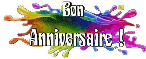 012 Sfondo trasparente Abstrait - Géométrique Bon Anniversaire Francese Messagi 