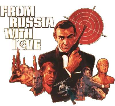 Logo Anglais Bons Baisers de Russie James Bond 007 Cinéma International Multi Média 