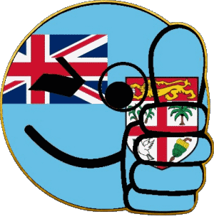 Faccina - OK Figi Oceania Bandiere 