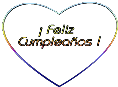 001 Corazón Feliz Cumpleaños Spanisch Nachrichten 