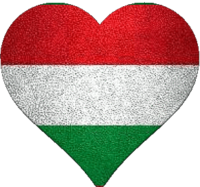 Heart Hungary Europe Flags 