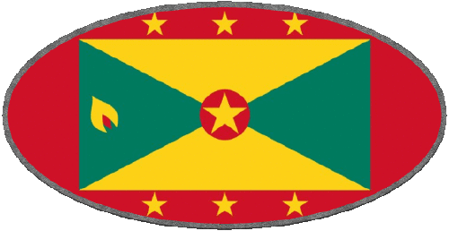 Ovale 01 Grenada islands America Flags 