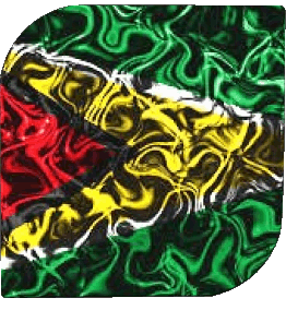 Carré Guyana Amériques Drapeaux 