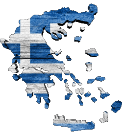 Map Greece Europe Flags 