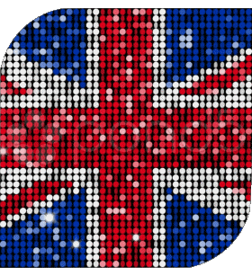 Square UK Europe Flags 