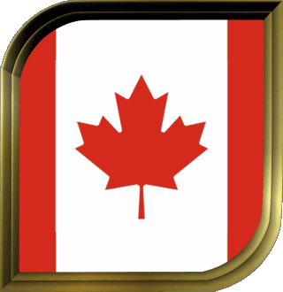 Quadrato Canada America Bandiere 