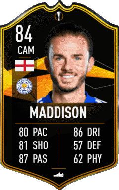 James Maddison Angleterre F I F A - Jugadores  cartas Vídeo Juegos Multimedia 