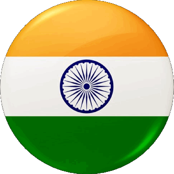 Rond Inde Asie Drapeaux 