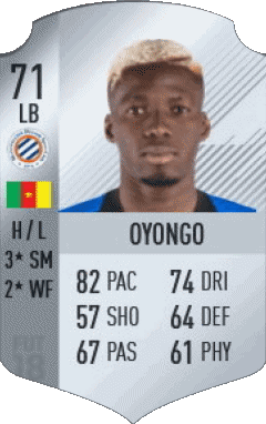 Ambroise Oyongo Camerún F I F A - Jugadores  cartas Vídeo Juegos Multimedia 