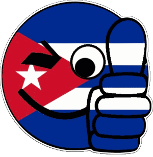 Smiley - OK Cuba América Banderas 