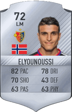 Mohamed Elyounoussi Norvegia F I F A - Giocatori carte Videogiochi Multimedia 