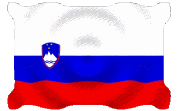 Ondulation Slovénie Europe Drapeaux 