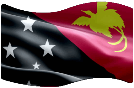 Rectangle Papouasie-Nouvelle-Guinée Océanie Drapeaux 