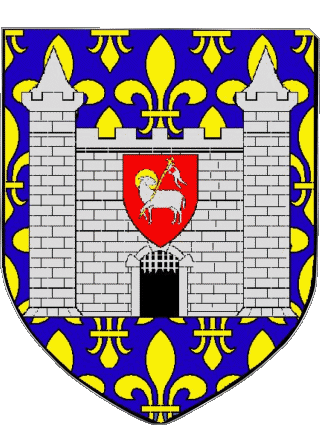 Blason-Blason CARCASSONNE 11 Départements - Villes France Drapeaux 