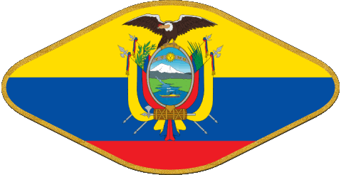 Oval 02 Ecuador America Flags 