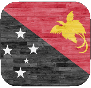 Square Papua New Guinea Oceania Flags 