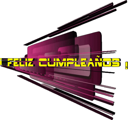 020 Sfondo trasparente Abstracto - Geométrico Feliz Cumpleaños Spagnolo Messagi 