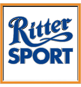 Logo-Logo Ritter Sport Chocolates Comida 