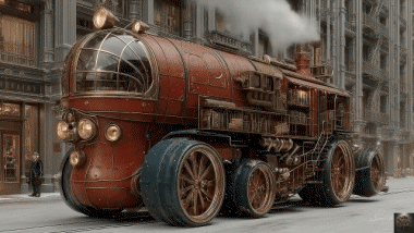 Epic Steampunk Vehicule I.A Mix Humour - Fun 