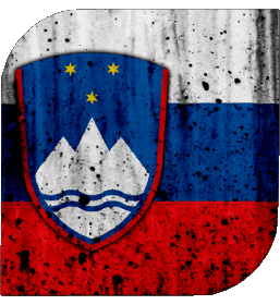 Square Slovenia Europe Flags 