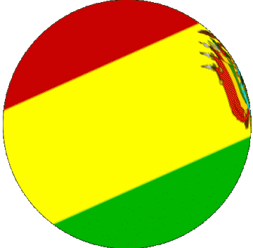 Sphere - Cube Bolivia America Flags 