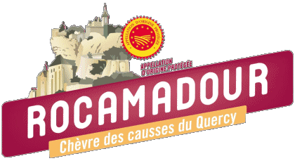 Logo-Logo Rocamadour  A.O.C Francia Formaggi Cibo 