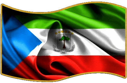 Rechteck Äquatorialguinea Afrika Fahnen 