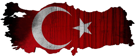 Carte Turquie Asie Drapeaux 