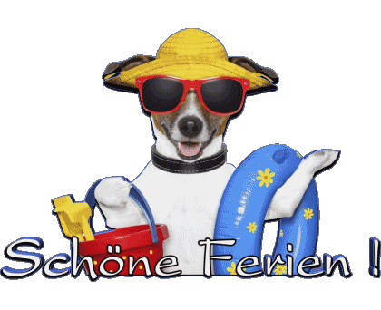 03 Fond Transparent Schöne Ferien Allemand Messages 