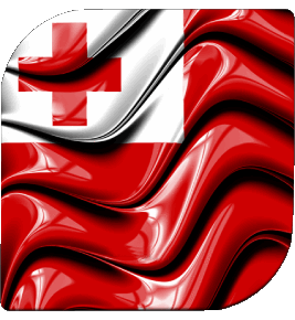 Square Tonga Oceania Flags 