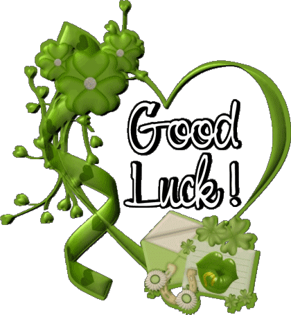 07 Fond Transparent Good Luck Anglais Messages 