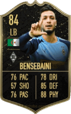 Ramy Bensebaini Algeria F I F A - Giocatori carte Videogiochi Multimedia 