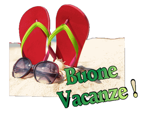 08 Sfondo trasparente Buone Vacanze Italiano Messagi 